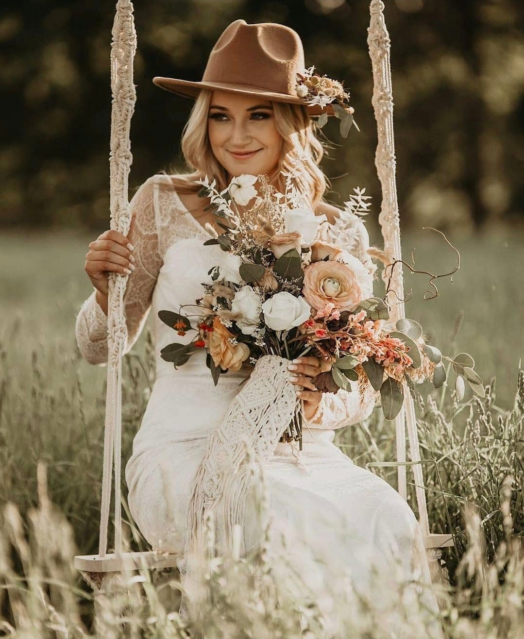 Macrame Bouquet Wrap